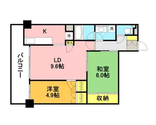 グランデュオ南街区【3階】の間取り