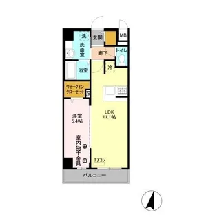 エルフローレ【4階】の間取り