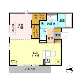 エミネンス【1階】の間取り