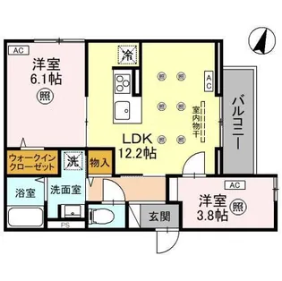 ノーブルパレス上木崎【3階】の間取り
