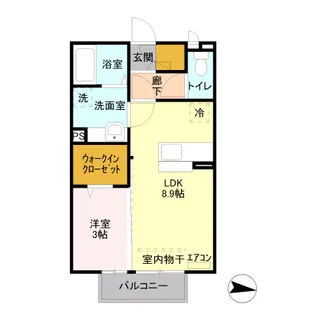 メゾン ベローム【2階】の間取り
