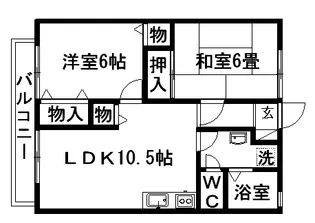 サンモール【2階】の間取り