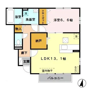 ディアコート I【1階】の間取り