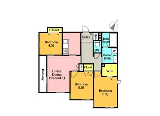 POLARIS新都心【2階】の間取り