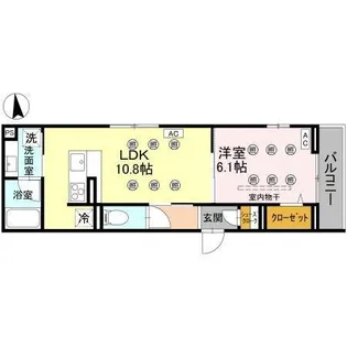 ノーブルラフィネ上木崎【2階】の間取り