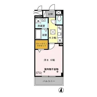 クレール【1階】の間取り