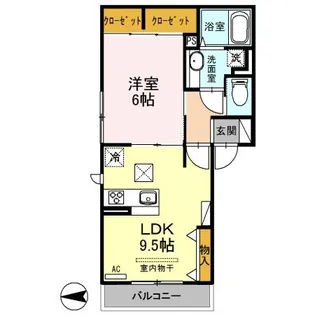 ALFIERI【1階】の間取り