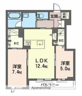 シーズンヒル【103号室】の間取り