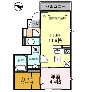 メゾンアイリス ココア【1階】の間取り