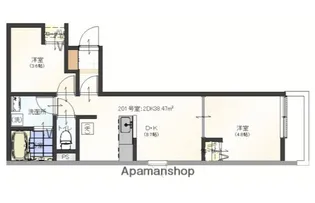 イージスワン【2階】の間取り