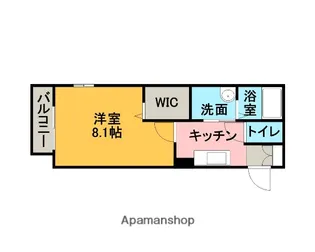 エーデルワイス【107号室】の間取り