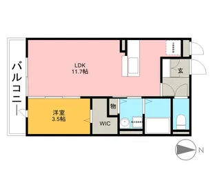 ルーヴル三橋 A【3階】の間取り