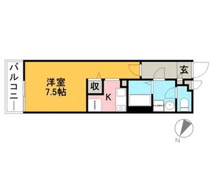 リブリ・EVER GREEN【3階】の間取り