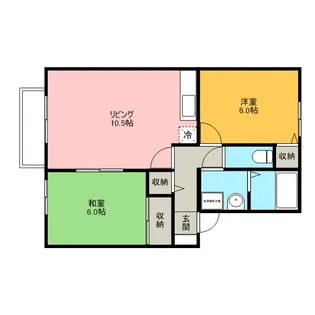 パティオ【2階】の間取り