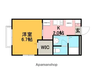 ドミール藤【1階】の間取り