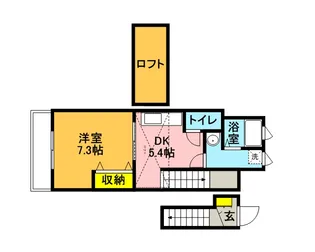 エバーパティオHA【2階】の間取り