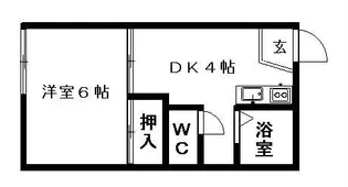 コーポきさらぎⅡ【102号室号室】の間取り