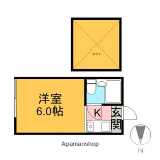 パレス与野本町 Ⅰ Ⅱ【Ⅰ204号室】の間取り