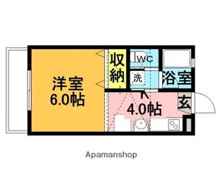 ラトゥール諏訪坂【205号室】の間取り