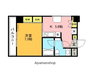 KS・DIO【7階】の間取り