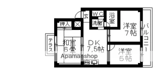 ヨノコーポ【2階】の間取り
