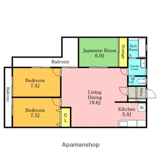 ベルカントビル【3階】の間取り