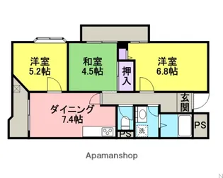 ファーストパレス与野本町【206号室】の間取り