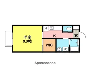 プレベール【105号室】の間取り