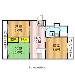 ベルヴィーユ【1階】の間取り
