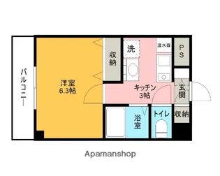 モンターニャ・グランデ【606号室】の間取り