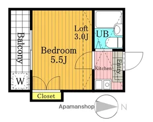 アートパレス日進NO.3【202号室】の間取り