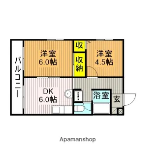 橋本ビル【303号室】の間取り