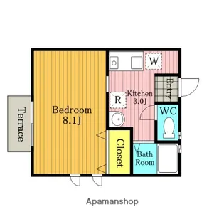 イオス大成【101号室】の間取り