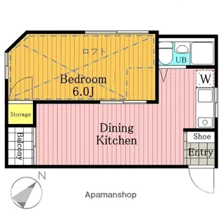セザンヌP3【206号室】の間取り