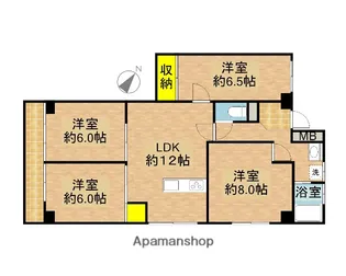 クリーンハイツ大宮【3階】の間取り