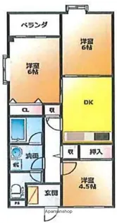 アゼリアコート【106号室】の間取り