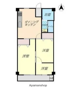 松栄大宮マンション【302号室】の間取り