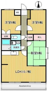 ボヌール21【1階】の間取り