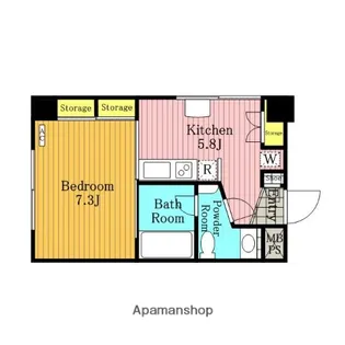 KS・DIO【5階】の間取り
