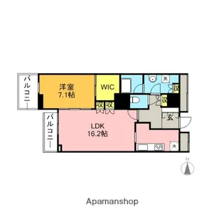 グランドミッドタワーズ大宮 フォレストタワー【2003号室】の間取り