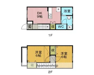埼玉県さいたま市北区櫛引町2丁目【テラスハウス】の間取り