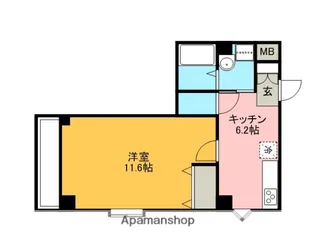 ニューキャピタルビルN【701号室】の間取り
