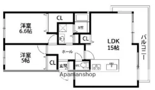 パスト大宮【5階】の間取り
