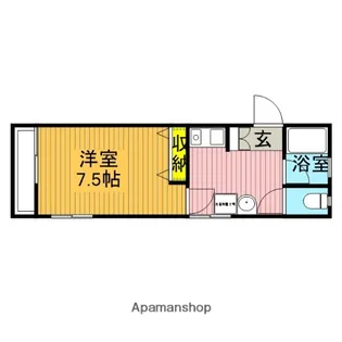 福島コーポ【205号室】の間取り