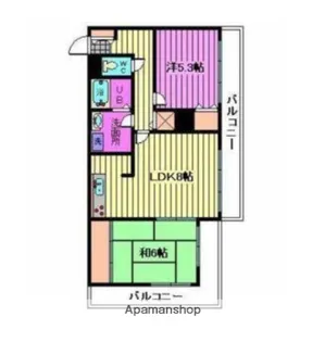 日勝堂ビル【702号室】の間取り