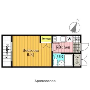 アネックス上小町【2階】の間取り