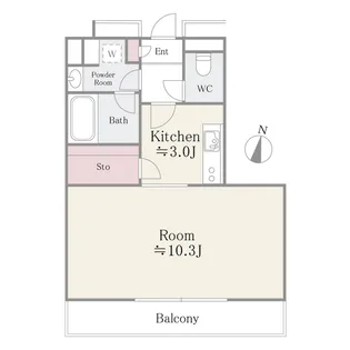 フォルトゥーナ桜木【3階】の間取り