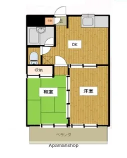 サンライズパーク上小町【3階】の間取り