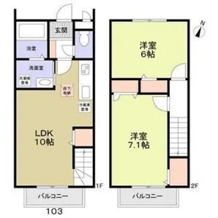 フォレストメゾン大宮三橋【1階】の間取り