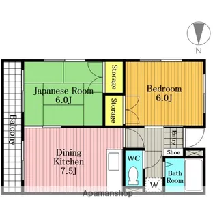 ビューハイツ【3階】の間取り